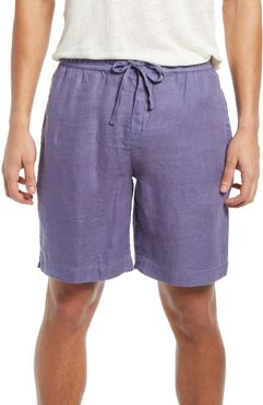 Drawstring Linen Shorts