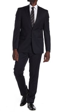 Calvin Klein Navy Wool Two Button Notch Lapel Suit at Nordstrom Rack
