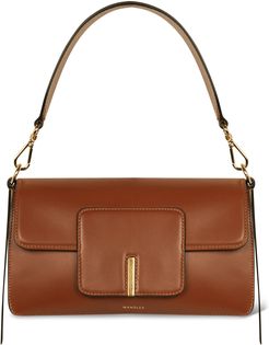 Georgia Leather Shoulder Bag - Brown