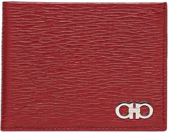 Revival Double Gancio Bicolor Leather Wallet - Red