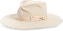 Harrison Fur Felt Velour Hat - Beige