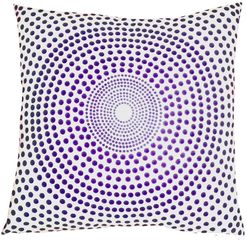 DIVINE HOME Purple Concentric Circles Throw Pillow - 18"x18" at Nordstrom Rack