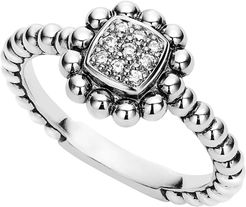 Caviar Spark Diamond Square Ring