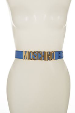 MOSCHINO Wide Leather Logo Belt at Nordstrom Rack