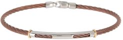 ALOR 18K Yellow Gold, Stainless Steel & Bronze Cable Bracelet at Nordstrom Rack