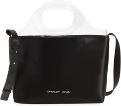 Medium Nylon Shoulder Bag - Black