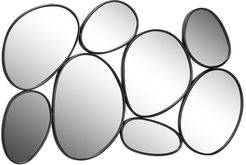 Willow Row 54" x 35" Contemporary Geometric Oval Mirrors Wall Decor In Black Iron Frame at Nordstrom Rack