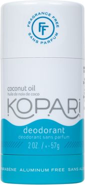 Natural Coconut Fragrance Free Deodorant, Size 2 oz