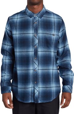 Coastline Plaid Flannel Button-Up Shirt