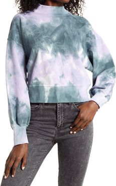 Tie Dye Puff Sleeve Sweatshirt