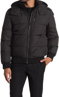 Cole Haan Soft Touch Hooded Bomber Jacket at Nordstrom Rack