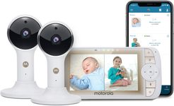 Infant Motorola Lux65 Connect-2 Video Baby Monitor Twin Set
