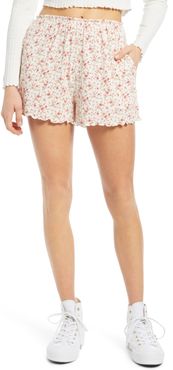 Pointelle Lettuce Hem Shorts