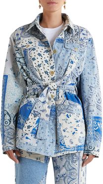 Filicudi Paisley Patchwork Denim Jacket