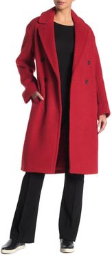 Vince Double Breasted Notch Collar Wool Blend Coat at Nordstrom Rack