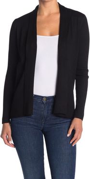 M Magaschoni Ribbed Shawl Collar Open Front Cardigan at Nordstrom Rack