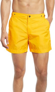 Prince & Bond Golden Hour Solid Hybrid Nylon Swim Trunks