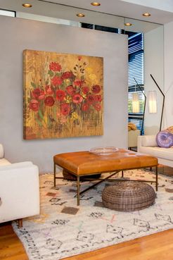 Marmont Hill Inc. Floral Frenzy Red VI Painting Print on Wrapped Canvas - 32" x 32" at Nordstrom Rack