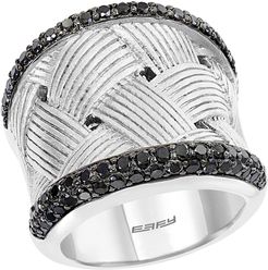Effy Sterling Silver Black Diamond Ring - Size 7 - 1.23 ctw at Nordstrom Rack