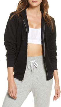 Sueded Fleece Zip Hoodie