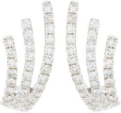EF Collection 14K White Gold Diamond Willow Huggie Earrings - 0.19 ctw at Nordstrom Rack
