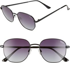 Big Time 54mm Gradient Square Sunglasses - Black Tortoise/ Smoke