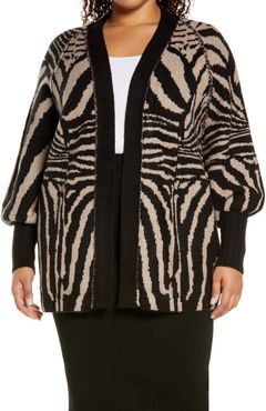 Plus Size Women's Afrm Fulton Bishop Sleeve Ribbed Cardigan