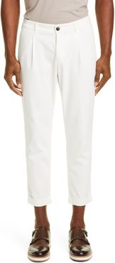 ELEVENTY Pleated Twill Cotton Blend Pants at Nordstrom Rack