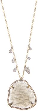 Meira T 14K Gold Labradroite & Diamond Necklace at Nordstrom Rack