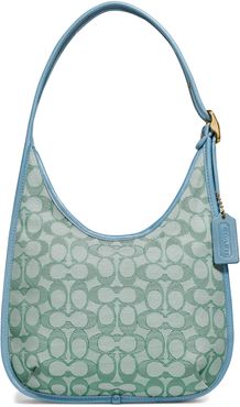 Ergo Signature Jacquard Shoulder Bag - Green