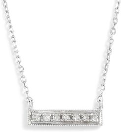 'Sylvie Rose' Diamond Bar Pendant Necklace