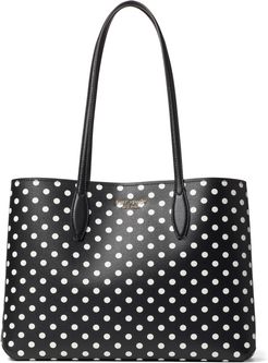 Lady Dot All Day Large Tote - Black