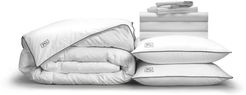 Pillow Guy California King Luxe Soft & Smooth Perfect White Goose Down Bedding Set - White at Nordstrom Rack