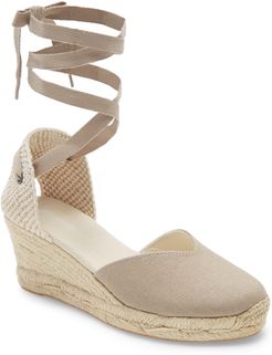 Lyon Ankle Wrap Wedge Espadrille