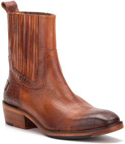 Vintage Foundry Main Croc Embossed Leather Boot at Nordstrom Rack