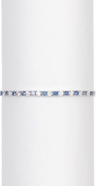 Suzy Levian Sterling Silver Blue Sapphire Bracelet at Nordstrom Rack