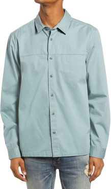 Twill Slim Fit Button-Up Shirt