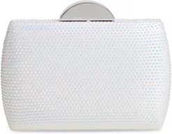 Pacey Crystal Minaudiere - White