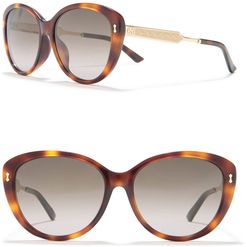 GUCCI Core 57mm Modified Cat Eye Sunglasses at Nordstrom Rack