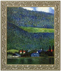 Overstock Art Unterach on Lake Atter,1915 Framed Oil reproduction of an original painting by Gustav Klimt at Nordstrom Rack