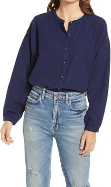 Lady Lee Button-Down Cotton Blouse