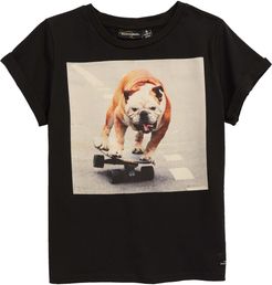 Boy's Rock Your Baby Kids' Skater Dog Graphic Tee