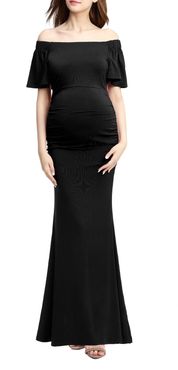 Abigail Off The Shoulder Maternity Trumpet Gown