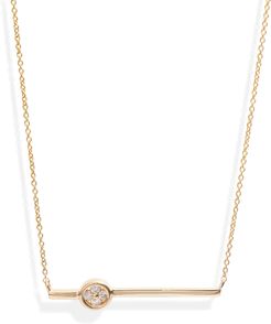 Dana Rebecca Styra Reese Quatrefoil Diamond Bar Pendant Necklace