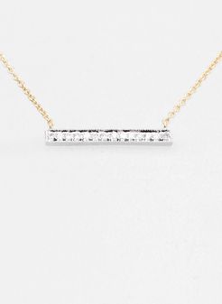 'Sylvie Rose' Medium Diamond Bar Pendant Necklace