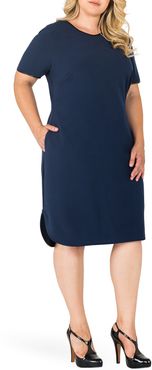 Plus Size Women's Standards & Practices Tania V-Neck Shift Dress