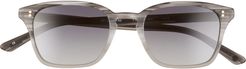 Fuller 50mm Polarized Rectangular Sunglasses - Matte Grey