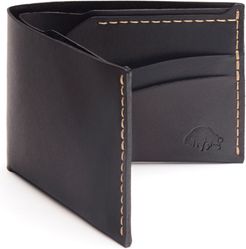 No. 6 Leather Wallet - Black