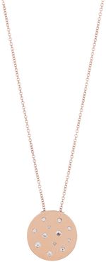 EF Collection 14K Rose Gold CZ Disc Pendant Necklace at Nordstrom Rack