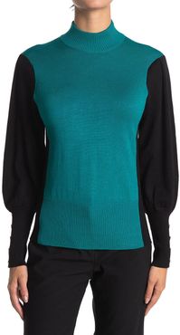 JOSEPH A Colorblock Puff Sleeve Sweater at Nordstrom Rack